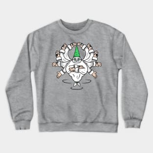 Whimsical Elf Green Hat Guy - Biblically Accurate Tiktok Crewneck Sweatshirt